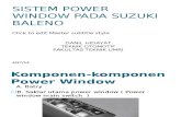 Sistem Power Window Pada Suzuki Baleno