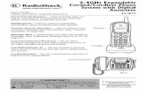 Radio Shack 2.4 GHz Corded/Cordless phone manual, model 43-3872