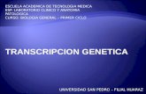 TRANSCRIPCION GENETICA
