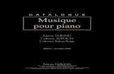 Durand　Musique pour piano　2001