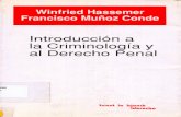 Introduccion a la Criminologia y al Derecho Penal - Winfried Hassemer, Francisco Muñoz Conde