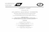 V3 -  LIGHT LIST Volume III  ATLANTIC and GULF COASTS Little River, South Carolina to Econfina River, Florida (Includes Puerto Rico and the U.S. Virgin Islands)