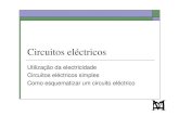 FM3 - 1 - Utilização da electricidade, circuitos eléctricos simples e como esquematizar um circuito eléctrico