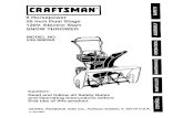 SNOWBLOWER-Crafstman 9 Horsepower 26 Inch Dual Stage 120V Electric Start Snow Thrower Model Number 536.886260