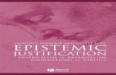 BonJour, Ernest Sosa - Epistemic Justification~ Internal Ism vs. External Ism, Foundations vs. Virtues - Wiley