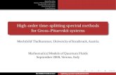 Mechthild Thalhammer- High-order time-splitting spectral methods for Gross–Pitaevskii systems