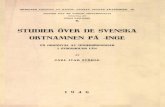 Ståhle - 1946 - Studier över de svenska ortnamnen på -inge På grundval av undersökningar i Stockholms län