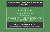 The Political History of England. Vol 5 Fisher, H.a. (Vol. v. 1485 to 1547) From the Accession of Henry VII to the Death of Henry VIII