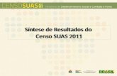 Apresentação do Censo SUAS 2011 - CNAS