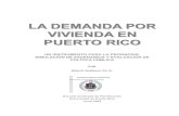 Pronósticos de la Demanda Por Vivienda Nueva en Puerto Rico al 2005
