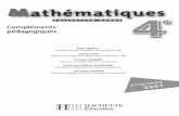 Livre Prof Mathématique 4° Collection Phare 2007