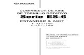Compresor de Aire de Tornillo Rotativo Serie Es-6