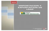 Importar y Exportar LDAP con Softerra
