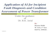 Application of AI for Incipient Fault Diagnosis and Condition Assessment of Power Transformer