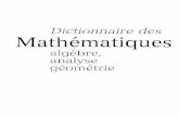 Universalis,  Dictionnaire des Mathematiques (algèbre, analyse, géométrie) 1997