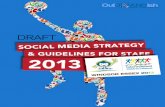 International Children's Games 2013 Windsor-Essex: Social Media Strategy & Guidelines for Staff