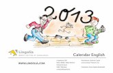 Lingolia Calendar English