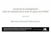 Change Management in the Context of a PMO Setup - By Wail Aaminou and Marouane Harmache - iCompetences PPM2013