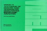 Vogel's Textbook of Macro and Semimicro Qualitative Inorganic Analysis (5th Edition)