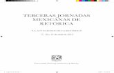 Programa. III Jornadas Mexicanas de Retórica "La actualidad de la retórica".