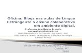 Oficina blogs UFMT Seminário de Linguagens