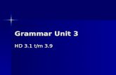 Grammatica unit 3