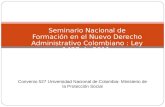 Seminario Nuevo Derecho Administrativo Colombiano( Descargar)