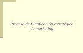 Proceso de planificac. estratégica marketing