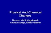 Physical And Chemical Change