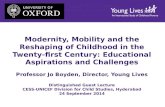 Boyden modernity, mobility and the reshaping of childhood