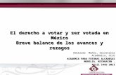 Presentación | 2da Sesión | Derecho de las mujeres a votar y ser votadas | Adelaida Muñoz