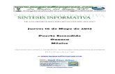 Sintesis informativa 16 05 2013