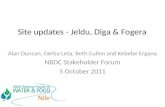 NBDC site updates: Jeldu, Diga and Fogera