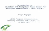 Introduction to Livestock and Irrigation Value Chains for Ethiopian Smallholders (LIVES) Project