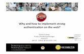 Why and how to implement strong authentication on the web   cartes 2010 - patrick duboys signé