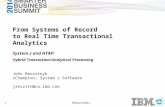 IBM: Real-TIme Transactional Analytics