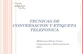 Tecnicas de conversación y etiqueta telefónica