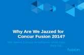 We're Jazzed for Concur Fusion 2014