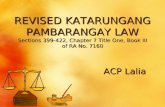 Revised katarungang pambarangay law 2