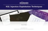 TechTalk - SQL Injection Exploitation Techniques