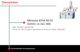 Introduzione al metodo EPA 8270D - SVOC