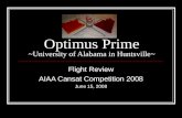 Cansat 2008: University of Alabama in Huntsville Final Presentation