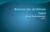 Bancos de archivos - Maria Paula Restrepo