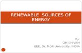 Renewable sources