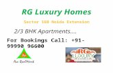 RG Luxury Homes (2&3 BHK) Apartments Call 9999096600