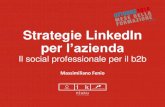 Strategie LinkedIn per l'azienda. Il social professionale per il B2B