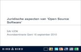 Juridische aspecten van open source software