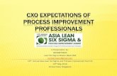 CXO expectations of process improvement professionals
