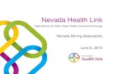 NV Health Link Presentation - NV Mining Assn, June 2013