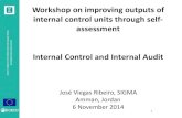 Workshop presentation on internal control and internal audit by Jose Viegas Ribeiro